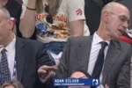 NBA总裁亚当&middot;萧华现身猛龙主场 观战骑士VS猛龙的G4